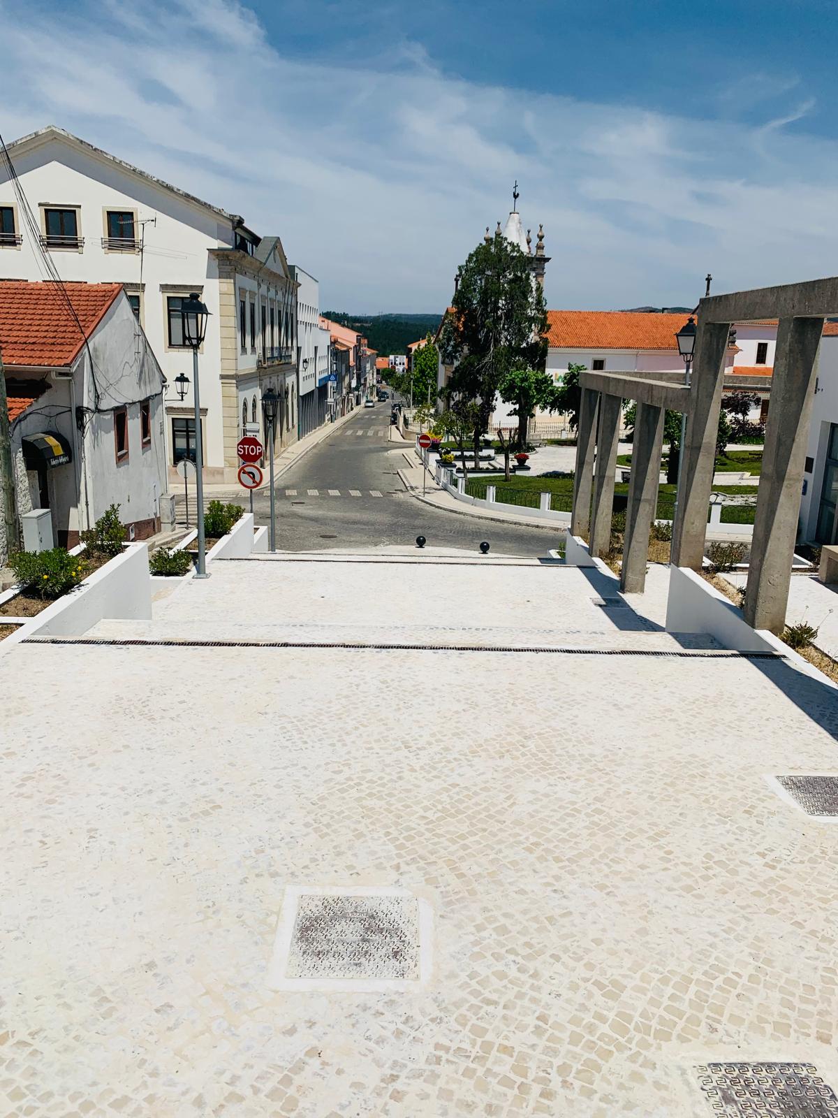 View back down to town from the Cruzeiro steps