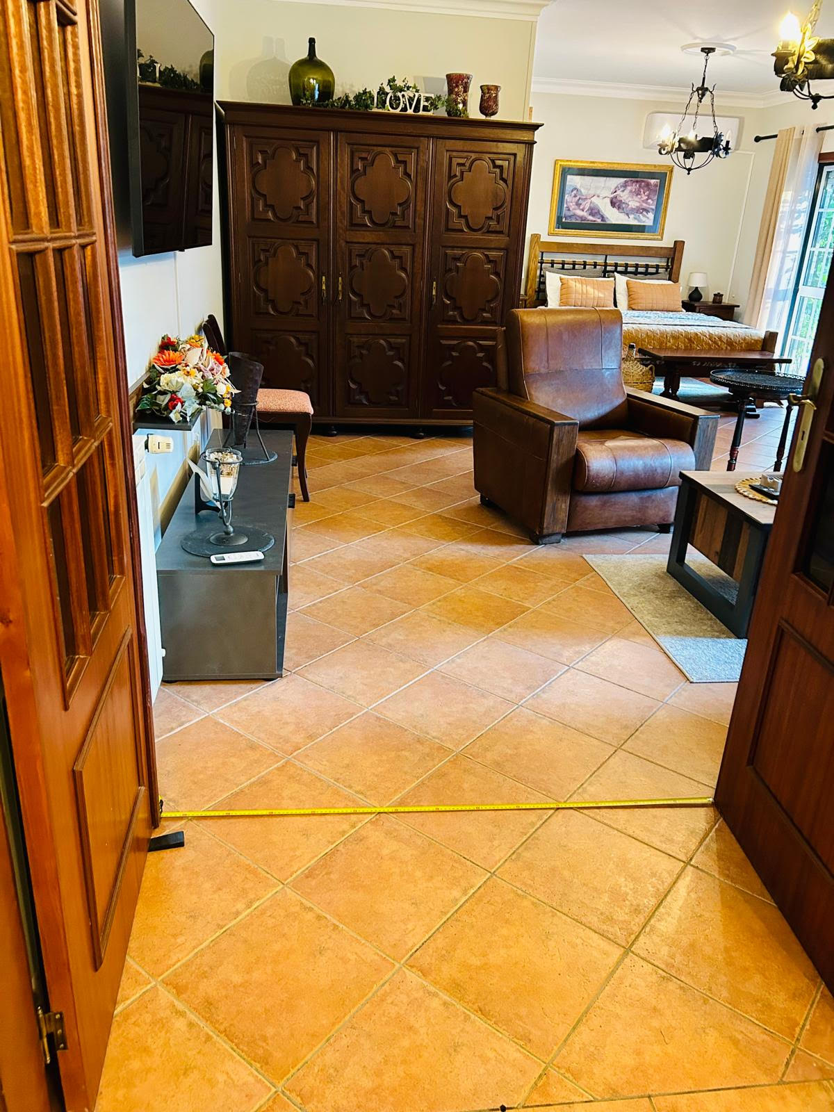 Sun-Kissed Suite bedroom with clear circulation width for mobility devices